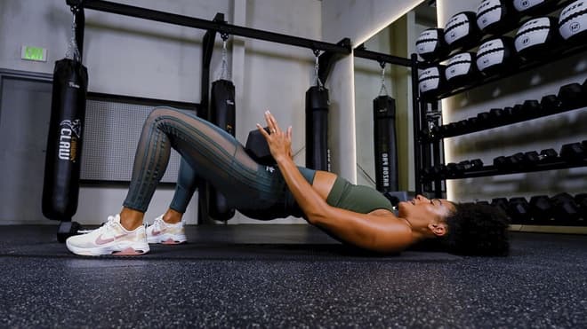 Hip Thrust demonstrated by Danielle Harrison